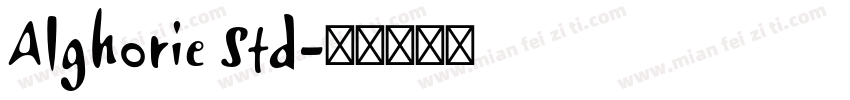 Alghorie Std字体转换